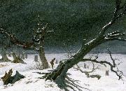 Caspar David Friedrich Winter Landscape oil painting picture wholesale